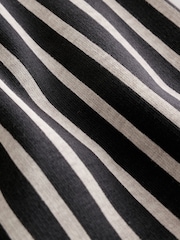 Charcoal Grey/Ecru Stripe Single Wide Leg Jersey Joggers (3mths-7yrs) - Image 6 of 6