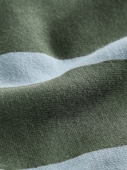Green/Blue Stripe Single Wide Leg Jersey Joggers (3mths-7yrs) - Image 7 of 8