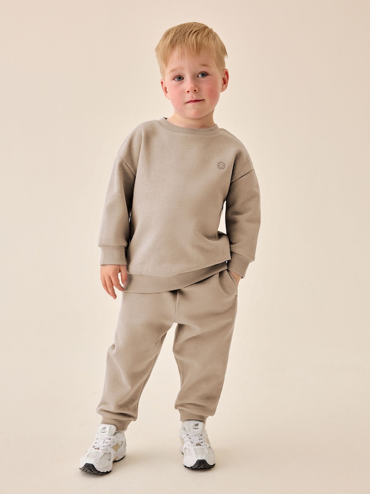 Neutral Price Starter Crew Joggers Set (3mths-7yrs) - Image 1 of 9 Neutral Price Starter Crew Joggers Set (3mths-7yrs) - Image 1 of 9