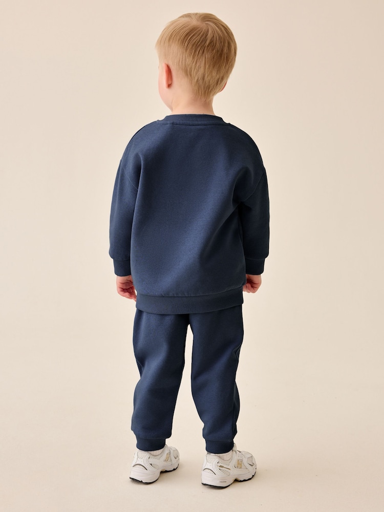 Navy Price Starter Crew Joggers Set (3mths-7yrs) - Image 2 of 9 Navy Price Starter Crew Joggers Set (3mths-7yrs) - Image 2 of 9