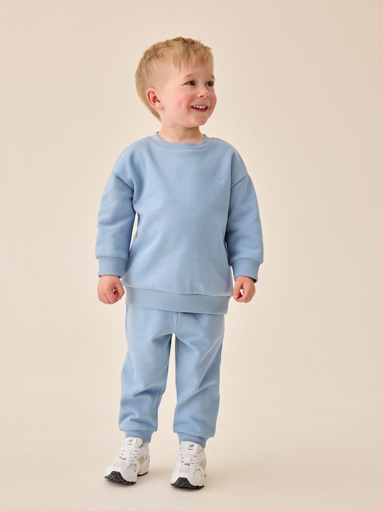 Blue Price Starter Crew Joggers Set (3mths-7yrs) - Image 1 of 4 Blue Price Starter Crew Joggers Set (3mths-7yrs) - Image 1 of 4