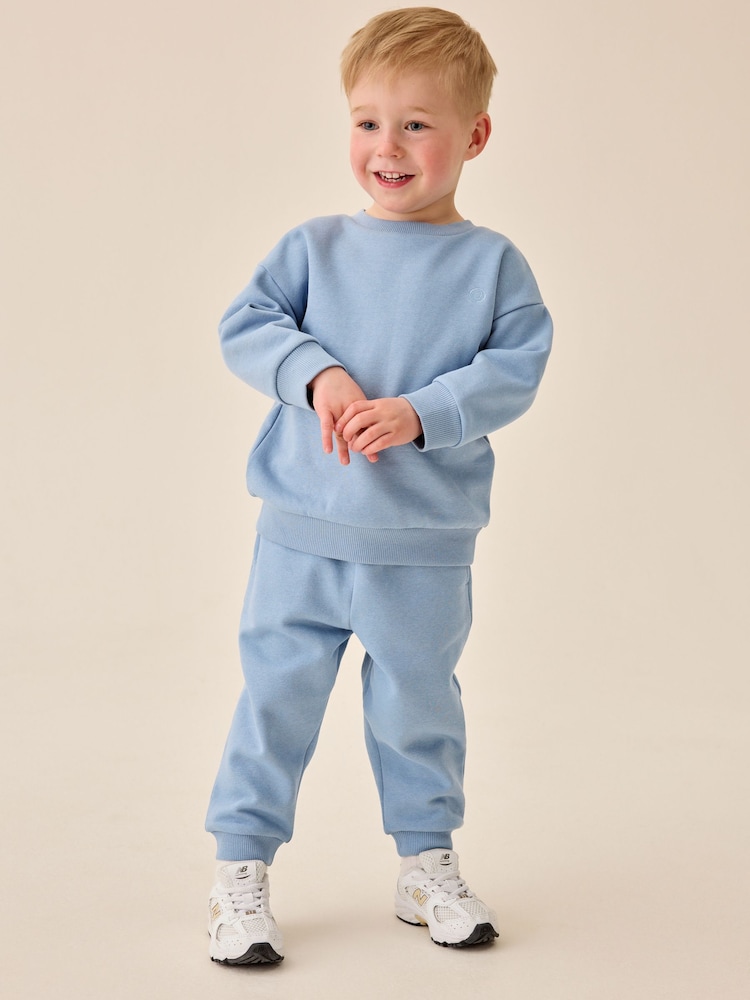 Blue Price Starter Crew Joggers Set (3mths-7yrs) - Image 2 of 4 Blue Price Starter Crew Joggers Set (3mths-7yrs) - Image 2 of 4