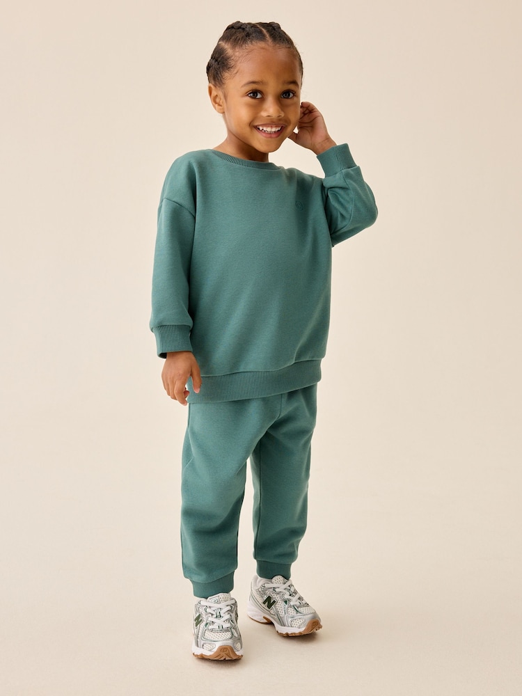 Green Price Starter Crew Joggers Set (3mths-7yrs) - Image 1 of 14 Green Price Starter Crew Joggers Set (3mths-7yrs) - Image 1 of 14