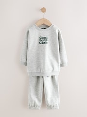 Grey Semi Plain Crew Joggers Set (3mths-7yrs) - Image 1 of 5