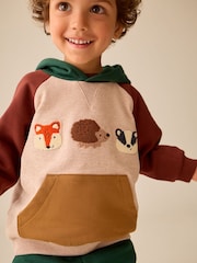 Bordeaux/écru/vert - Ensemble Sweat-shirt à capuche et Survêtement Colour Block (3mois7ans) - Image 4 de 4