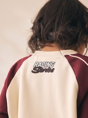 Burgundy Red Crew Neck Joggers Set (3mths-7yrs) - Image 5 of 5