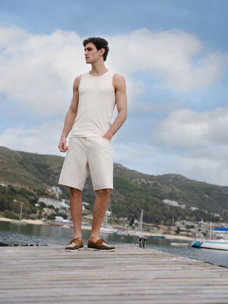 Blue/White Vest and Shorts Set 2 Pack - Image 2 of 12 Blue/White Vest and Shorts Set 2 Pack - Image 2 of 12