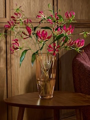 Gold Lustre Finish Slumped Glass Vase - Image 1 of 1