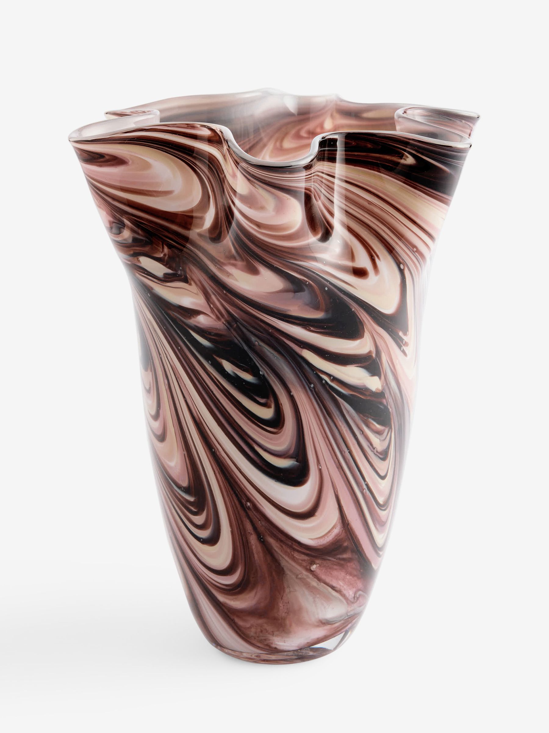 Window Pane Code Buy Purple Ruffled Edge Swirled Glass Vase from Next USA