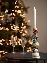 Light & Living Frostine Candle Stick - Image 1 of 3