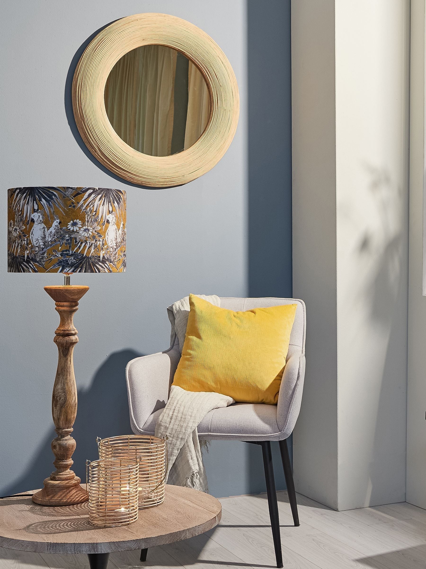 Buy Light & Living Natural Piedre Rattan Mirror from Next Ukraine