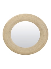 Light & Living Natural Piedre Rattan Mirror - Image 3 of 5