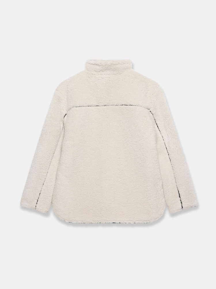 Mint Velvet Natural Borg Quilted Jacket - Image 8 of 8 Mint Velvet Natural Borg Quilted Jacket - Image 8 of 8