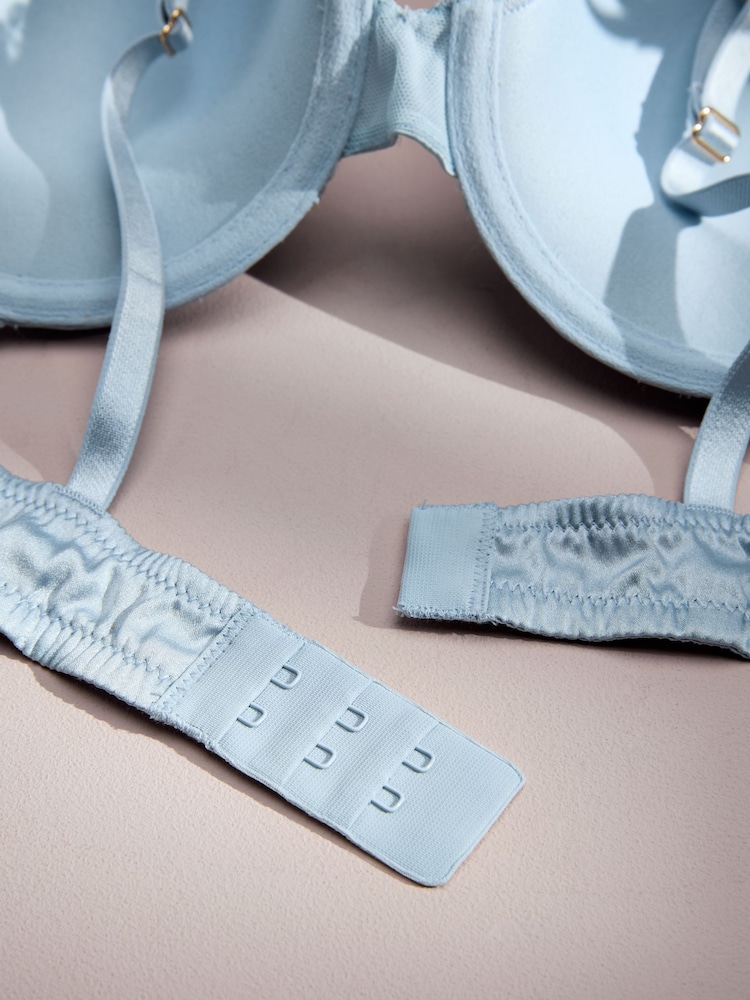 AIYLA Blue Embroidered Bra - Image 10 of 10 AIYLA Blue Embroidered Bra - Image 10 of 10