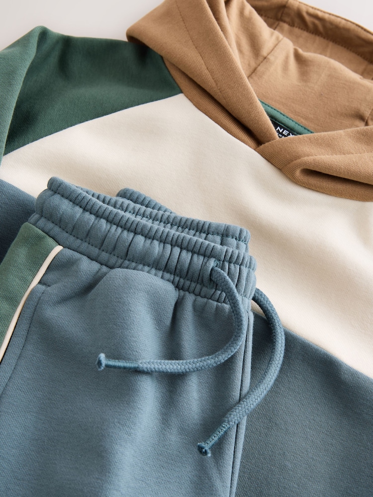 Blue/Green Colour Block Hoodie and Joggers Set (3mths-7yrs) - Image 8 of 8 Blue/Green Colour Block Hoodie and Joggers Set (3mths-7yrs) - Image 8 of 8