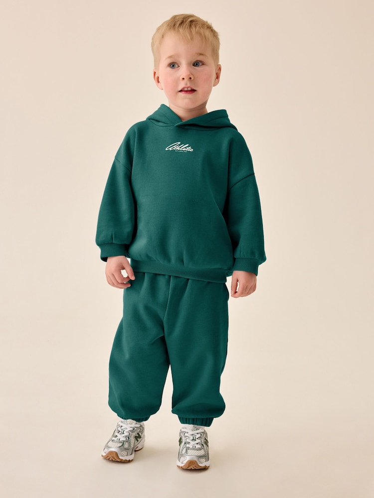Dark Green Hoodie and Joggers Set (3mths-7yrs) - Image 1 of 10 Dark Green Hoodie and Joggers Set (3mths-7yrs) - Image 1 of 10