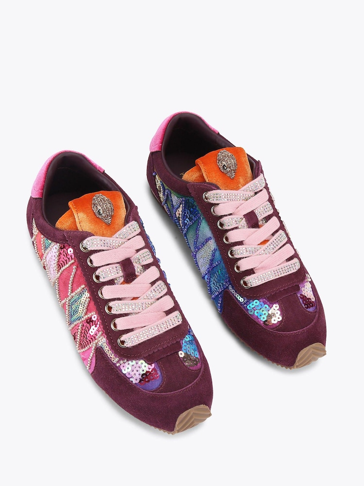 Kurt Geiger London Pink Islington Trainers - Image 2 of 4