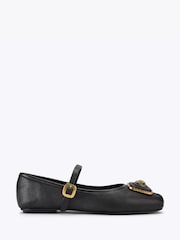 Kurt Geiger London Pimlico Ballerina Black Pumps - Image 1 of 4