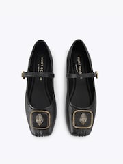Kurt Geiger London Pimlico Ballerina Black Pumps - Image 2 of 4