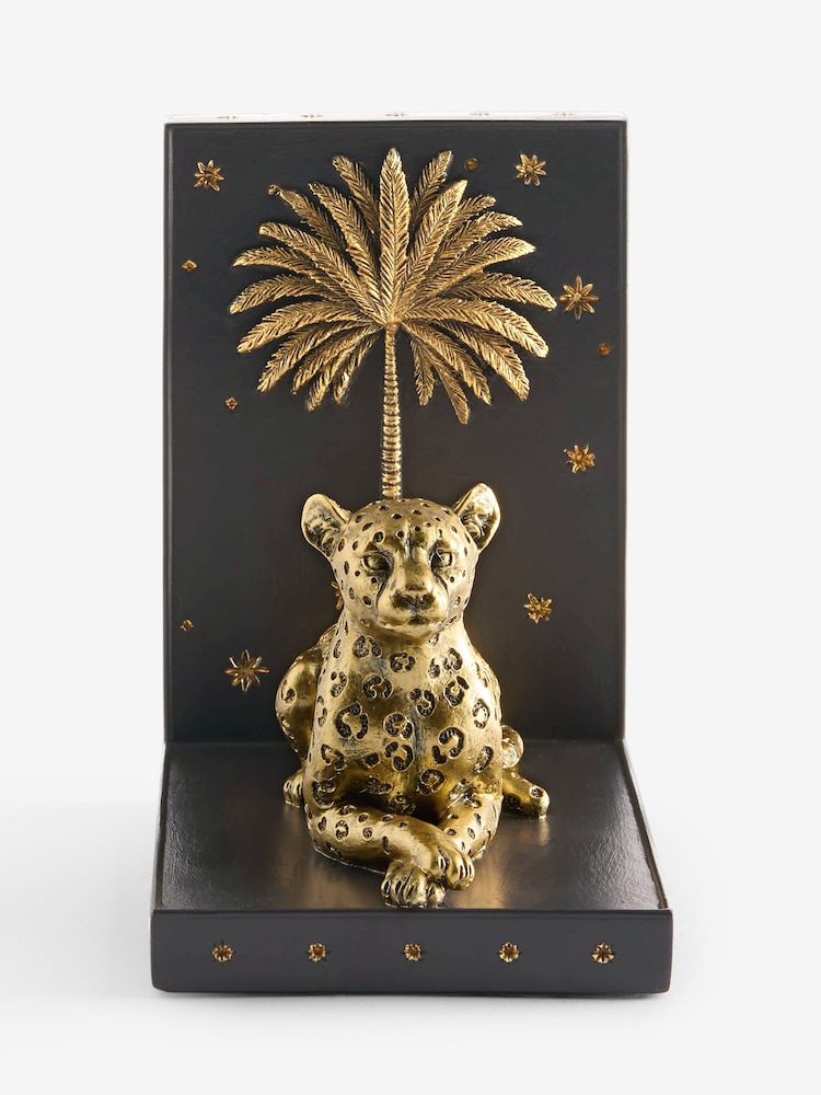 Gold Luca Leopard Bookend Ornament - Image 5 of 5