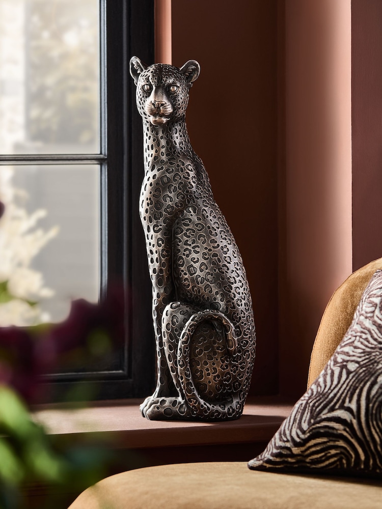 Black Luca The Leopard XL Ornament - Image 1 of 3 Black Luca The Leopard XL Ornament - Image 1 of 3