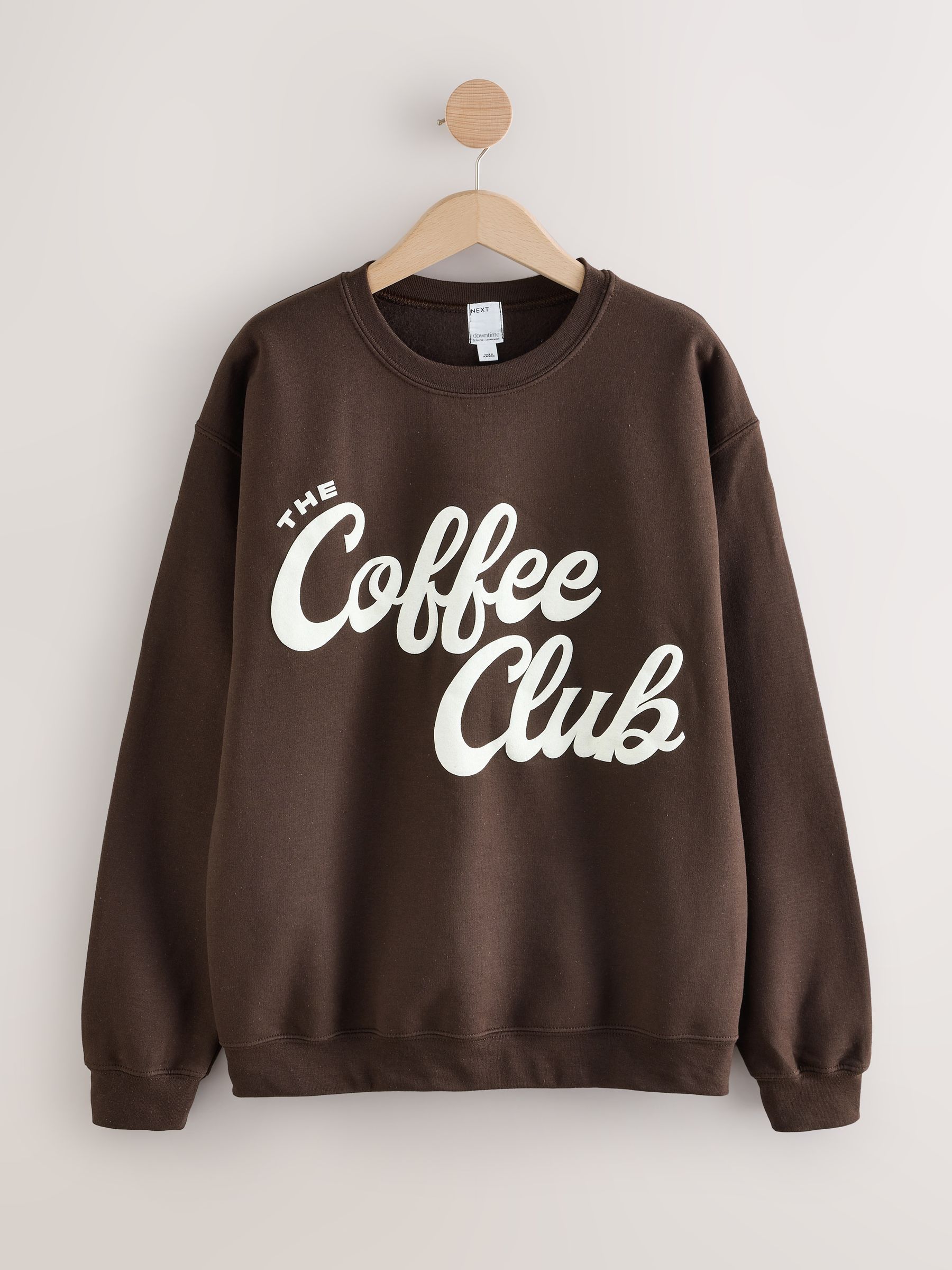 Buy Chocolate Brown Coffee Club Sweatshirt from the Next UK online