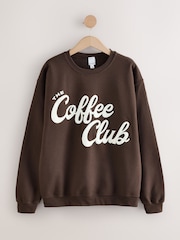 Čokoládově hnědá káva Club - Mikina - Obrázek 5 z 7
