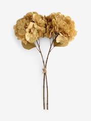 Gold Artificial Hydrangea (2 Stems) - Image 4 of 4