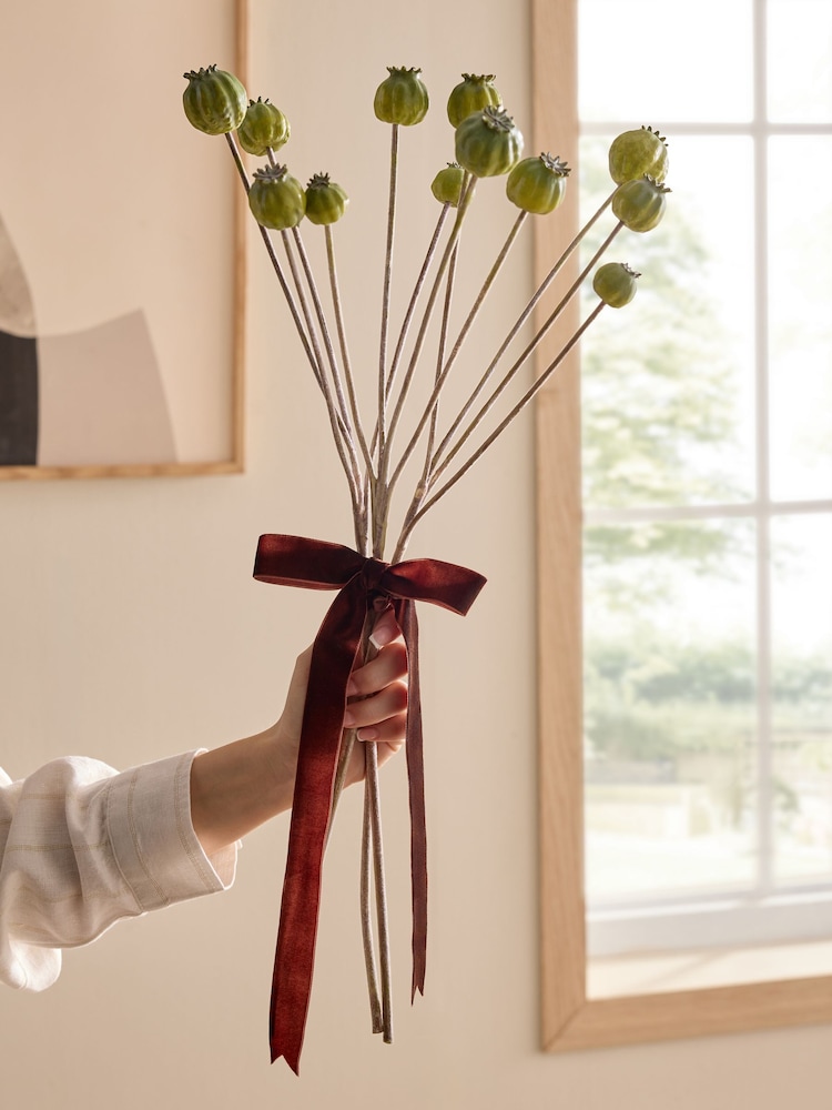 Artificial Poppy (3 Stems) - תמונה 1 מתוך 4
