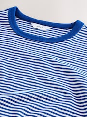 Blue Horizontal Stripe Ringer T-Shirt - Image 7 of 8
