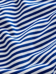 Blue Horizontal Stripe Ringer T-Shirt - Image 8 of 8