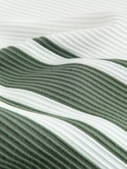 Green/White Regular Fit Horizontal Striped T-Shirt - Image 7 of 7