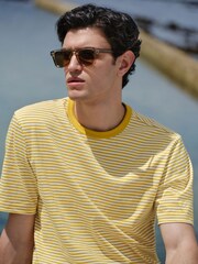 Yellow Horizontal Stripe Ringer T-Shirt - Image 1 of 8