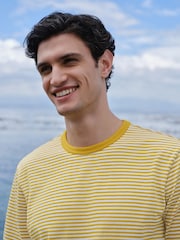 Yellow Horizontal Stripe Ringer T-Shirt - Image 5 of 8