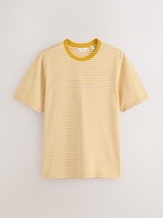 Yellow Horizontal Stripe Ringer T-Shirt - Image 6 of 8