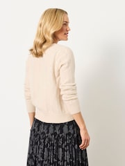 FatFace Skye Knitted Lace V Cardigan - Immagine 2 di 6