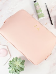 Treat Republic Monogrammed Ladies Boutique Wash Black Bag - Image 4 of 5