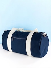 Treat Republic Blue Monogrammed Barrel Gym Bag - Image 2 of 7