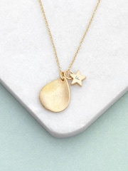 Treat Republic Personalised Matte Star and Drop Necklace - Image 4 of 5