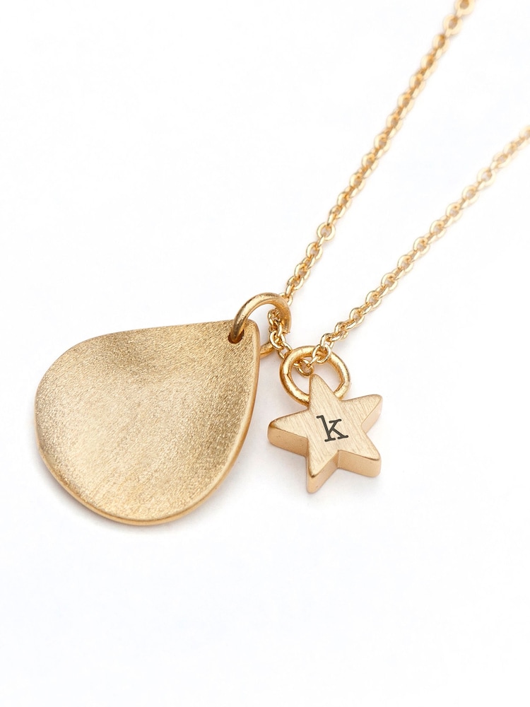 Treat Republic Personalised Matte Star and Drop Necklace - Image 5 of 5