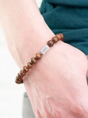 Treat Republic Personalised Men's Wooden Bracelet - Image 1 of 4