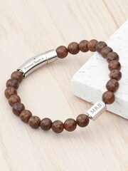 Treat Republic Personalised Men's Wooden Bracelet - Image 4 of 4