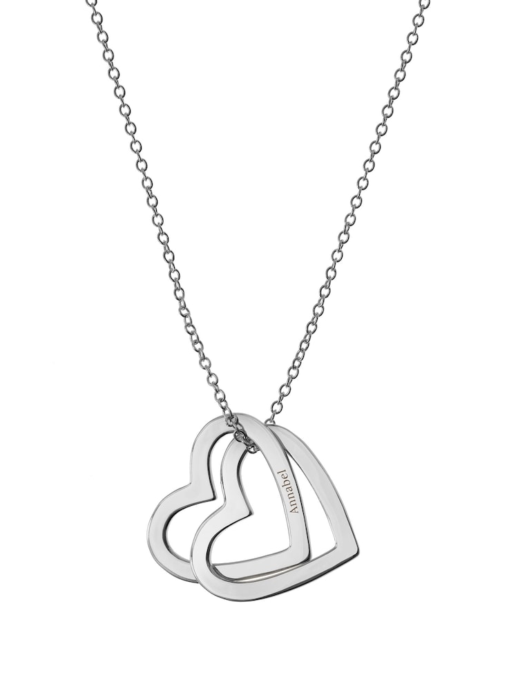 Treat Republic Personalised Entwined Hearts Necklace - Image 4 of 4 Treat Republic Personalised Entwined Hearts Necklace - Image 4 of 4