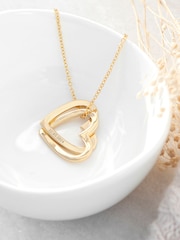 Treat Republic Personalised Entwined Hearts Necklace - Image 3 of 4