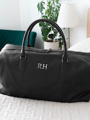 Treat Republic Monogrammed Weekender Black Holdall - Image 1 of 4