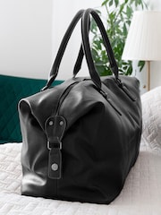 Treat Republic Monogrammed Weekender Black Holdall - Image 2 of 4