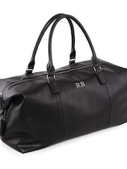 Treat Republic Monogrammed Weekender Black Holdall - Image 3 of 4