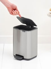 Brabantia Matt Steel Fingerprint Proof Bo Pedal Bin 4L - Image 4 of 6