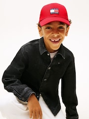 Tommy Hilfiger Red Heritage Flag Cap - Image 4 of 4