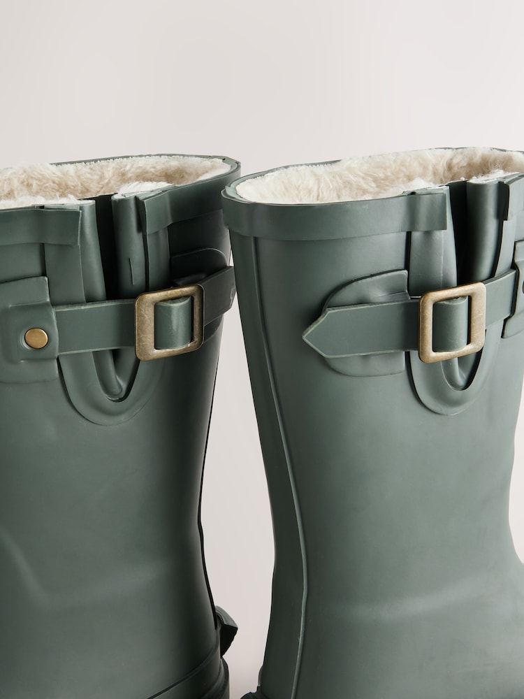 Khaki Green Standard Fit (F) Buckle Wellies - Image 5 of 5 Khaki Green Standard Fit (F) Buckle Wellies - Image 5 of 5